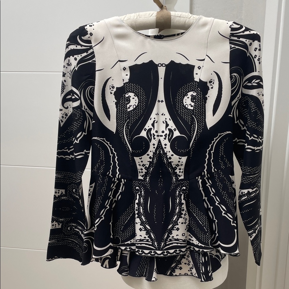 ETRO design Black and White Women's Top